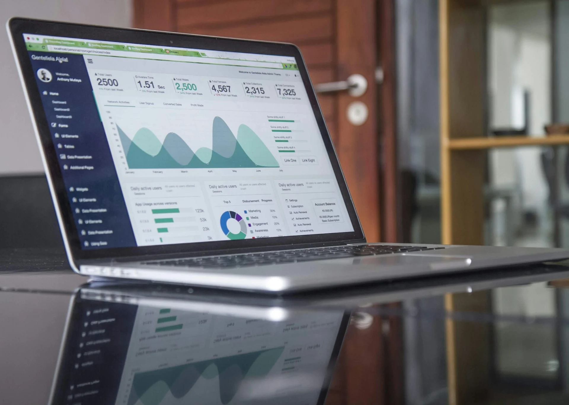 Overzicht en opvolging van digitale aanvragen op een laptop